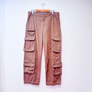 H&M taupe cargo pants | Utility streetwear relaxed fit | Size 12